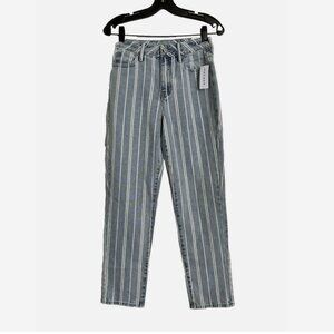 PACSUN Striped Mom Jeans NWT 25